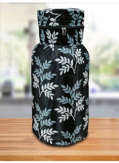 KANUSHI KANUSHI Industries Washable Cotton 1 Piece Lpg Gas Cylinder Cover1 Pc Microwave Cover1 Pc Handle Cover CYLMicro1HandleBlackSmallLEVS  - Image 3