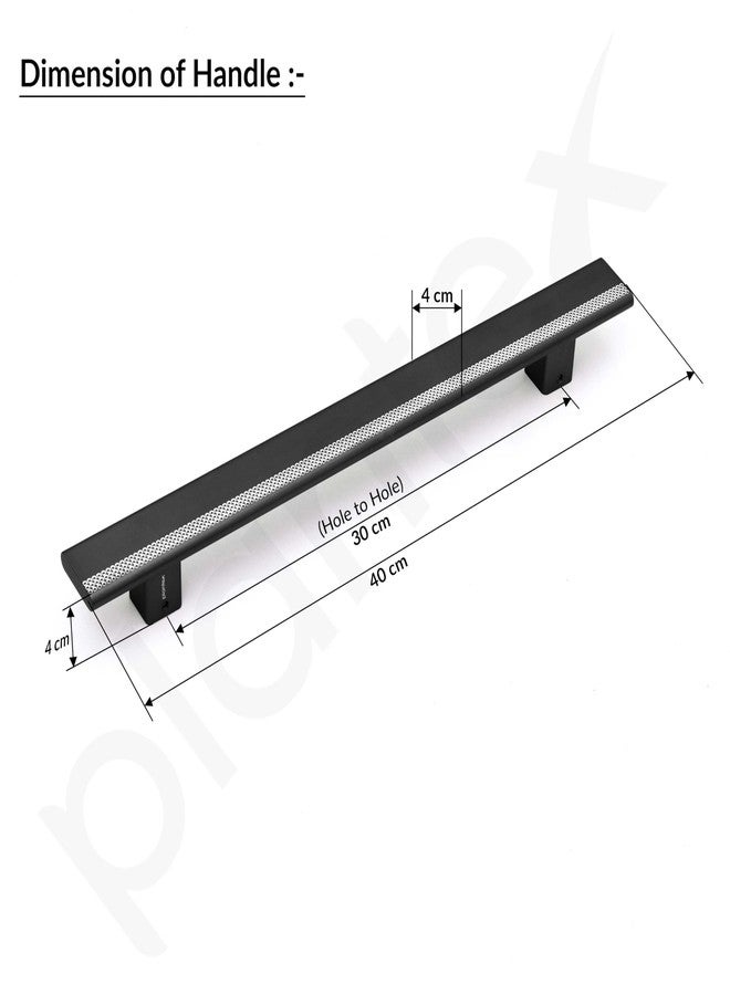 Plantex 12 Inch Main Door Handle/Aluminium Handle for Door/Black Pull-Push Handle for Home/Office/3 Years Warranty Pack of 1 (APS-612, Black) - Image 2