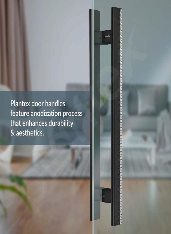 Plantex 12 Inch Main Door Handle/Aluminium Handle for Door/Black Pull-Push Handle for Home/Office/3 Years Warranty Pack of 1 (APS-612, Black) - Image 4