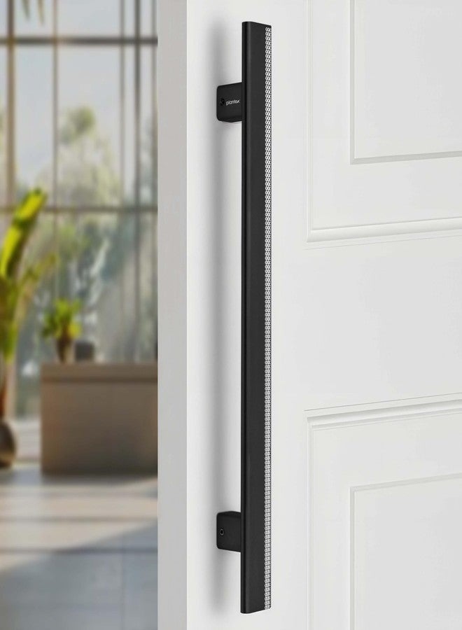 Plantex 12 Inch Main Door Handle/Aluminium Handle for Door/Black Pull-Push Handle for Home/Office/3 Years Warranty Pack of 1 (APS-612, Black) - Image 1