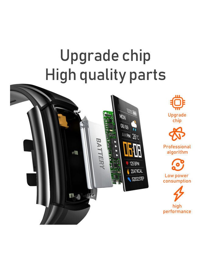 NIBEMINENT C5 Smart Sports Bracelet 0.96-Inch TFT Single-Touch Screen BT4.0 IP67 Waterproof Fitness Tracker Black  - Image 5