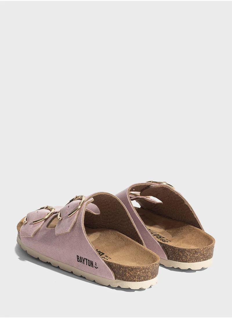 بيتون Atlas Double Strap Flat Sandals