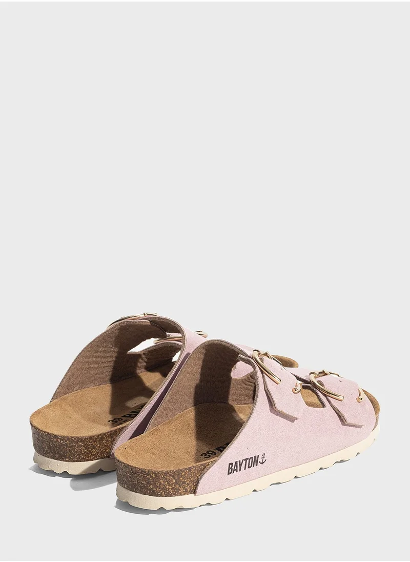 بيتون Atlas Double Strap Flat Sandals