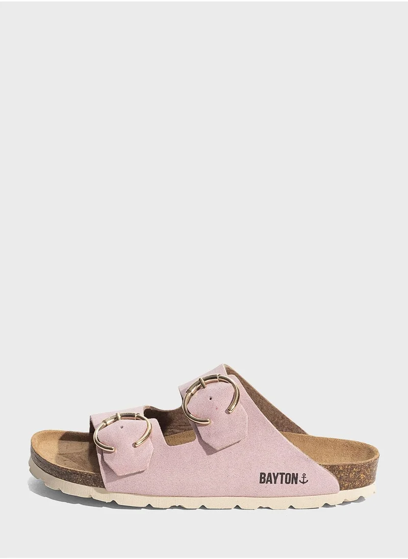 BAYTON Atlas Double Strap Flat Sandals