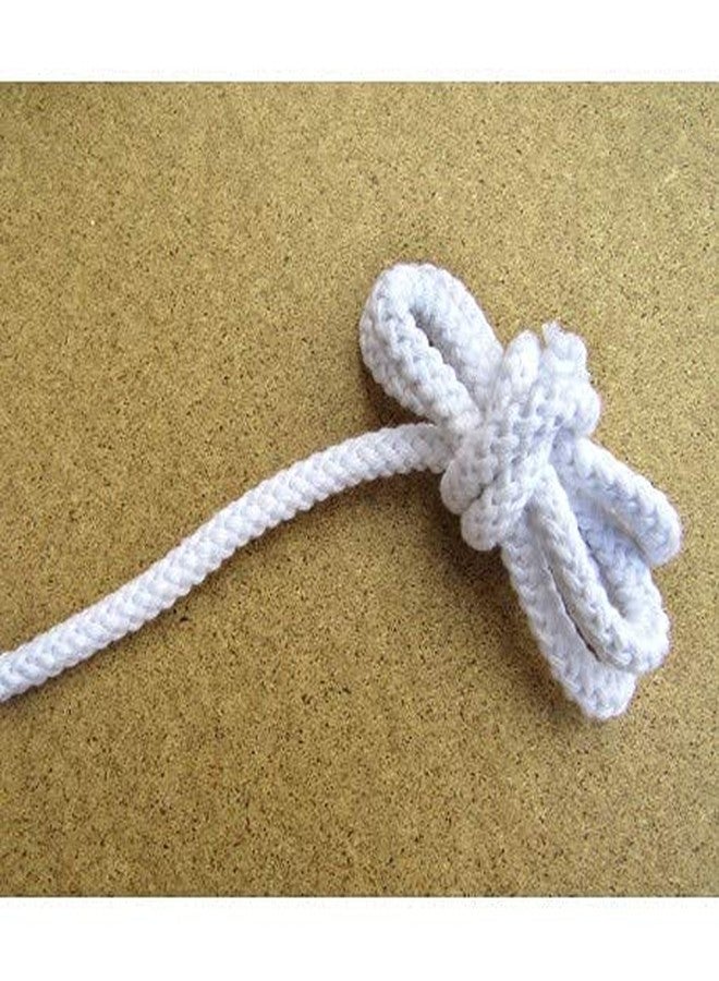 Bobbiny | Nada Round Dori Strings (25 Meters) 100% Pure Cotton Strings for Ethnic Indian Dresses, Pajama, Lehenga, Saree,Petticoat, salwars, Patiala, chudidars (White Round) - Image 2