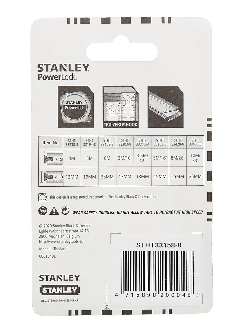 Stanley Stanley Measuring Tape 5M Powerlock STHT33158-8  - Image 4