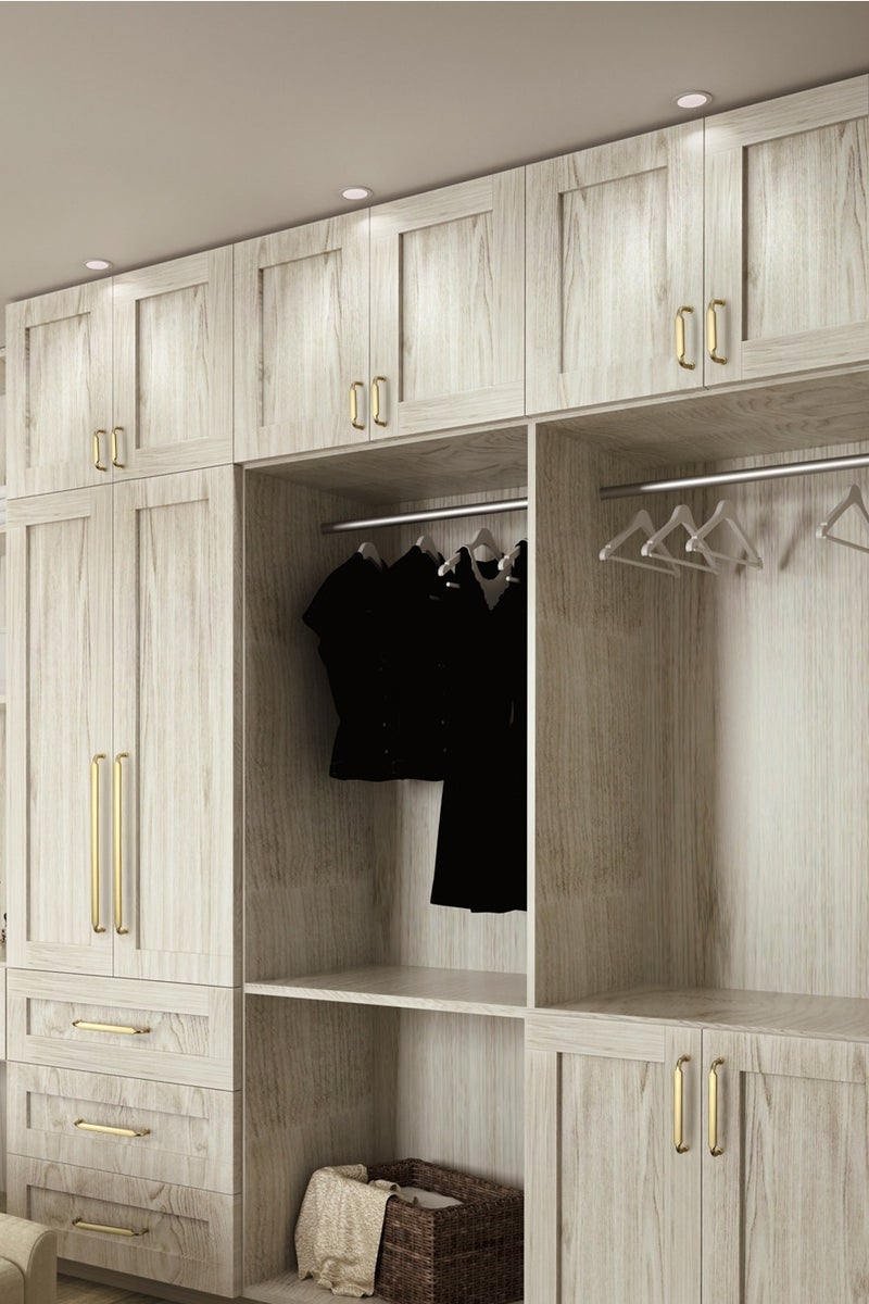 Goo-Ki مجموعة من 6 مقبض سحب المطبخ من خلائط الزنك والنحاس المصقول، مقبض الدواليب، نمط أمريكي، سحب عتيق لمعدات الأثاث. - Image 2