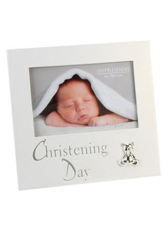 Oaktree Gifts Christening Pearlised Photo Frame 6 X 4 