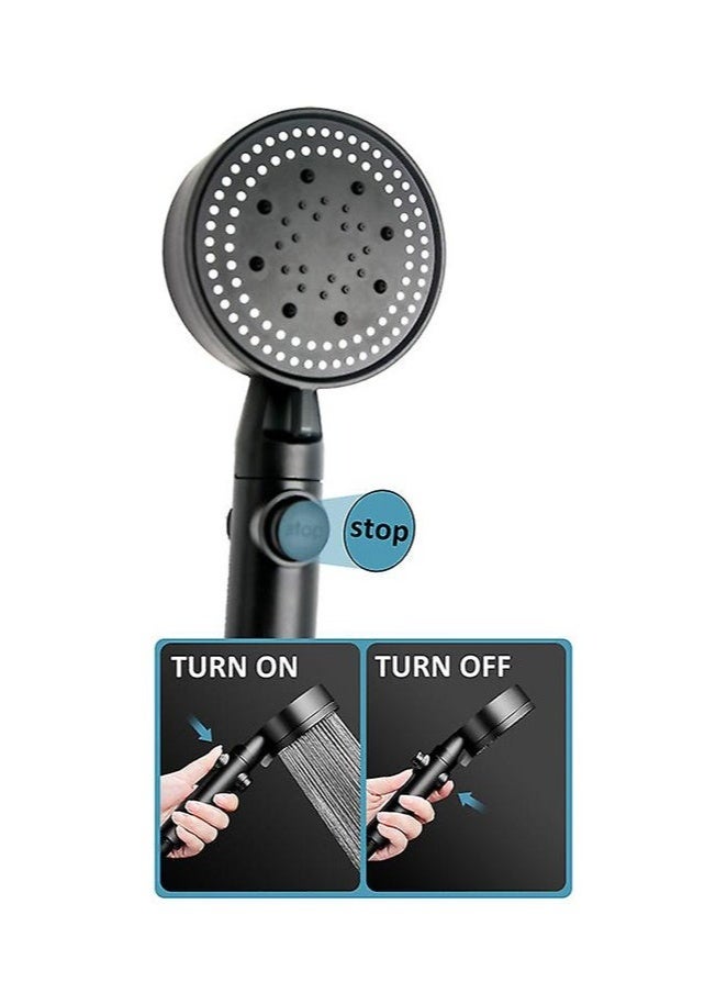 joyzzz Shower Head, High Pressure Handheld Shower Head With 5 Settings, Sticky Shower Head Holder (adjustable Height/angle, Extra 1.5m Shower Hose） - Image 3