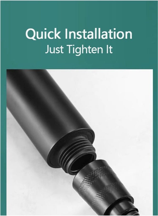 joyzzz Shower Head, High Pressure Handheld Shower Head With 5 Settings, Sticky Shower Head Holder (adjustable Height/angle, Extra 1.5m Shower Hose） - Image 5