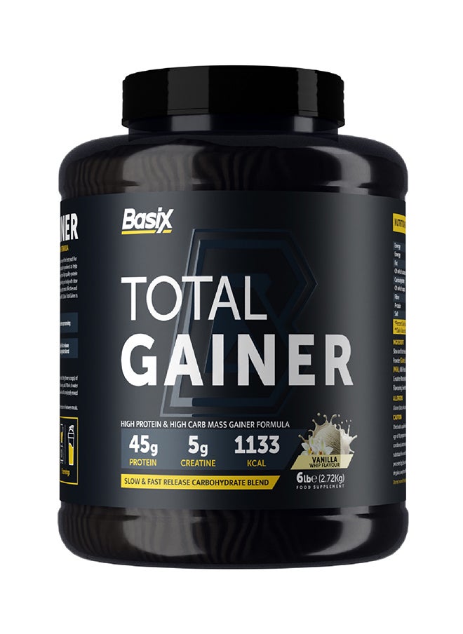 Total Gainer Vanilla Whip 6 Lb Tub 