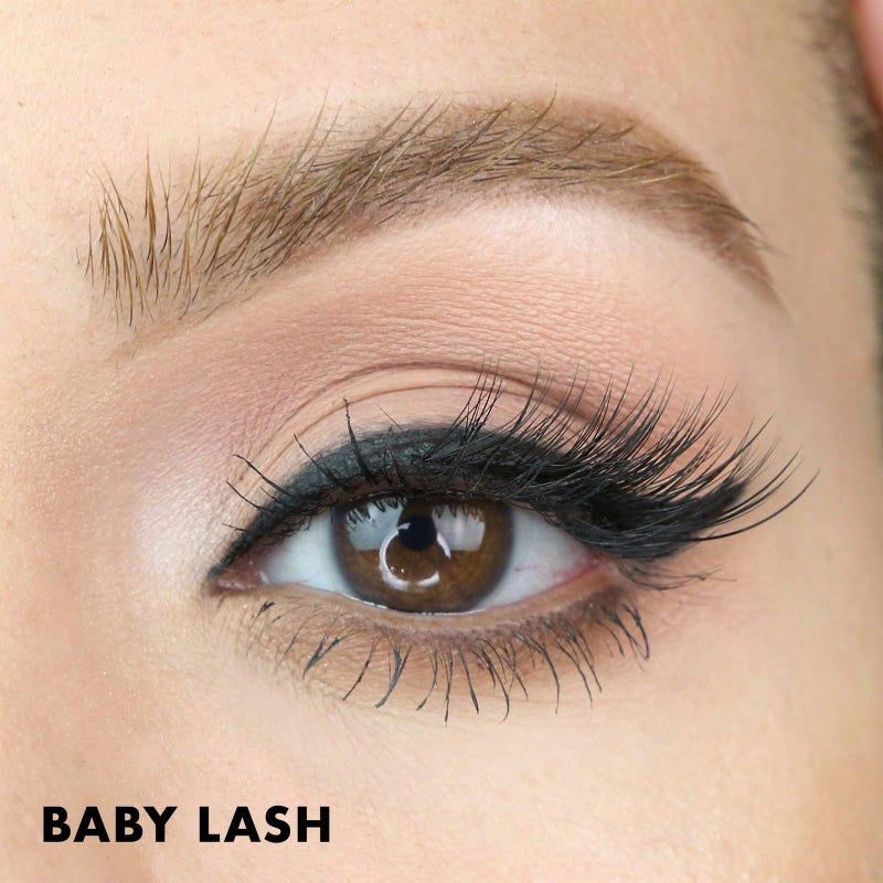 MoxieLash Magnetic Eyelashes - Baby | Reusable Magnetic Lashes, No Glue or Alcohol, Natural Accent Cat Eye & Subtle Beautiful Look, Professional Faux False Eyelashes - 1 Pair - Image 3