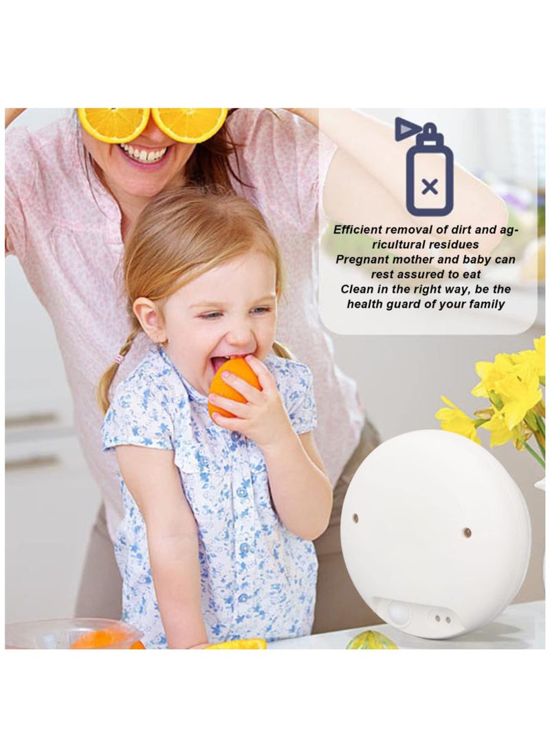 SOLARAE Fruit Vegetable Washing Machine, Fruit Cleaner Vegetable Cleaner Device Fruit Cleaner Vegetable Device Home Portable Negative Ion Vegetable Purifier USB Charging Food Cleaner - Image 5