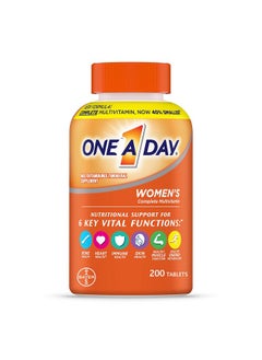 Womens Complete Daily Multivitamin With Vitamin A B C D And E Calcium And Magnesium Immune Health Support 200 Count