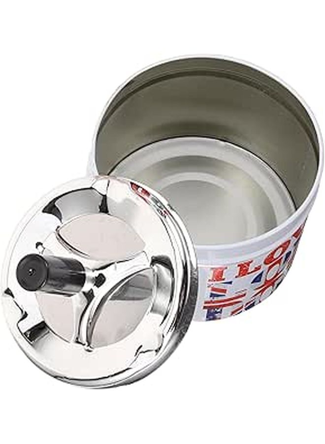 Metal Windproof Ashtray with Lid Automatic Extinguishing for Home Office - Image 1
