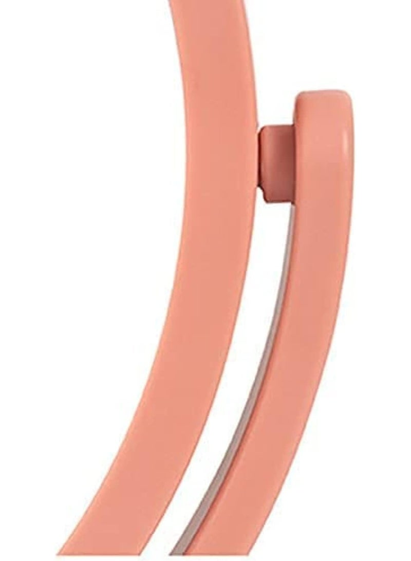 Decorhills Makeup Mirror, Cute Cat Ear Shaped Round Vanity Mirror with 360° Rotation, Durable Single-Sided Glass Mirror with Stand, Portable Tabletop Cosmetic Mirror for Desk, Bedroom & Home Décor – Pink - Image 5