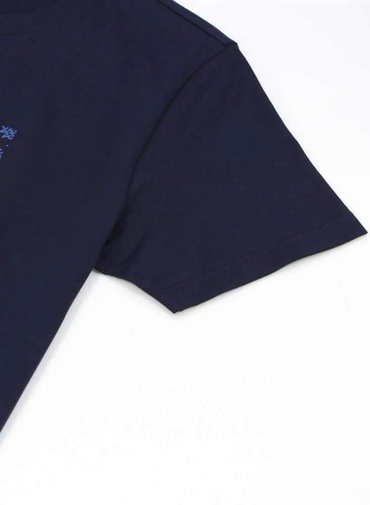 GIORDANO Men's Cotton Jersey Crewneck Short Sleeve Slim Fit WWS Print Tee