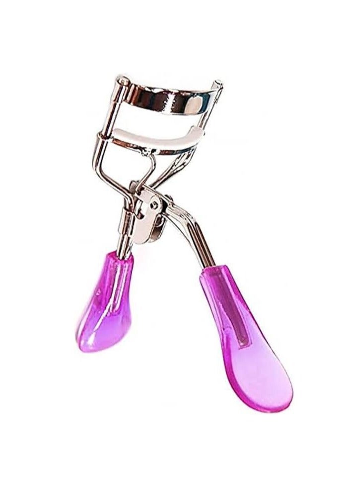 Convenient and practical Eyelash Curler Portable Travel Eye Lashes Clip Professional Stainless Steel Eyelash Curler for Women Girl purble Color ELCP7