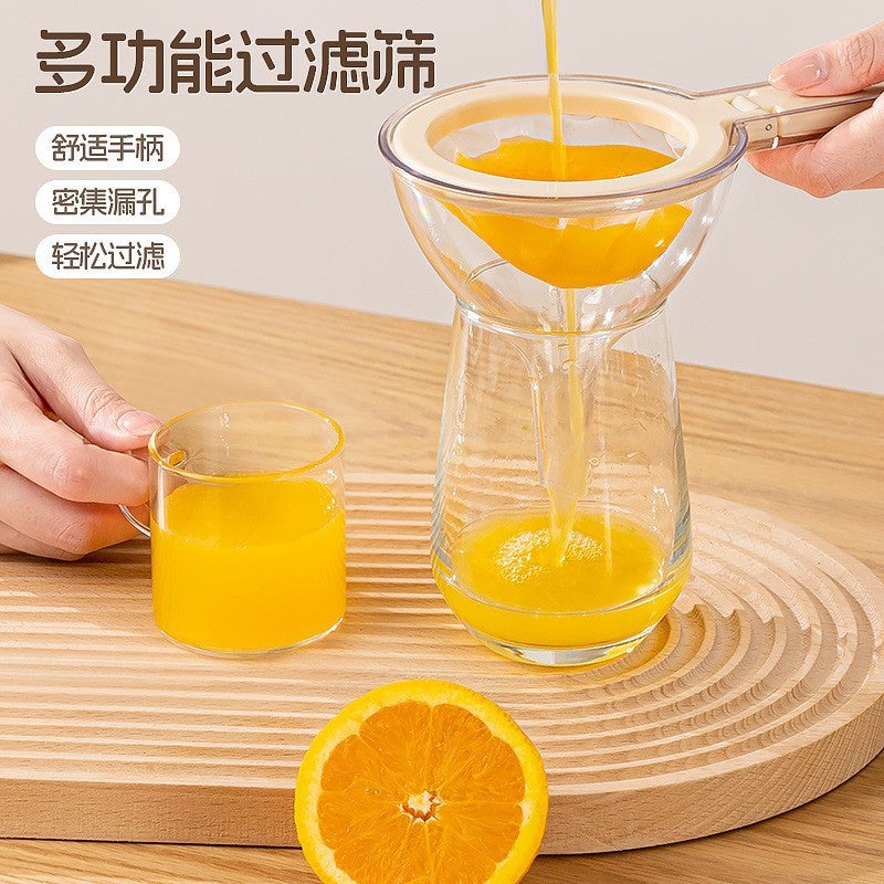 Multifunctional Kitchen Colander and Strainer Set with Ultra-Fine Mesh for Juice Tea and Soy Milk - Image 2