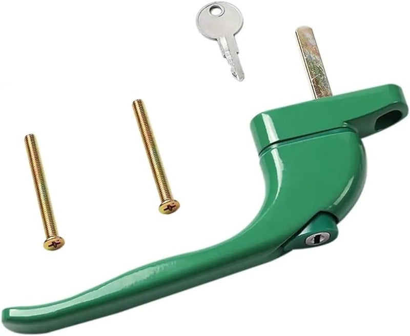 Green Double Glazed Door Latch Window Handle With Spindle Lock 21mm Size - Image 2