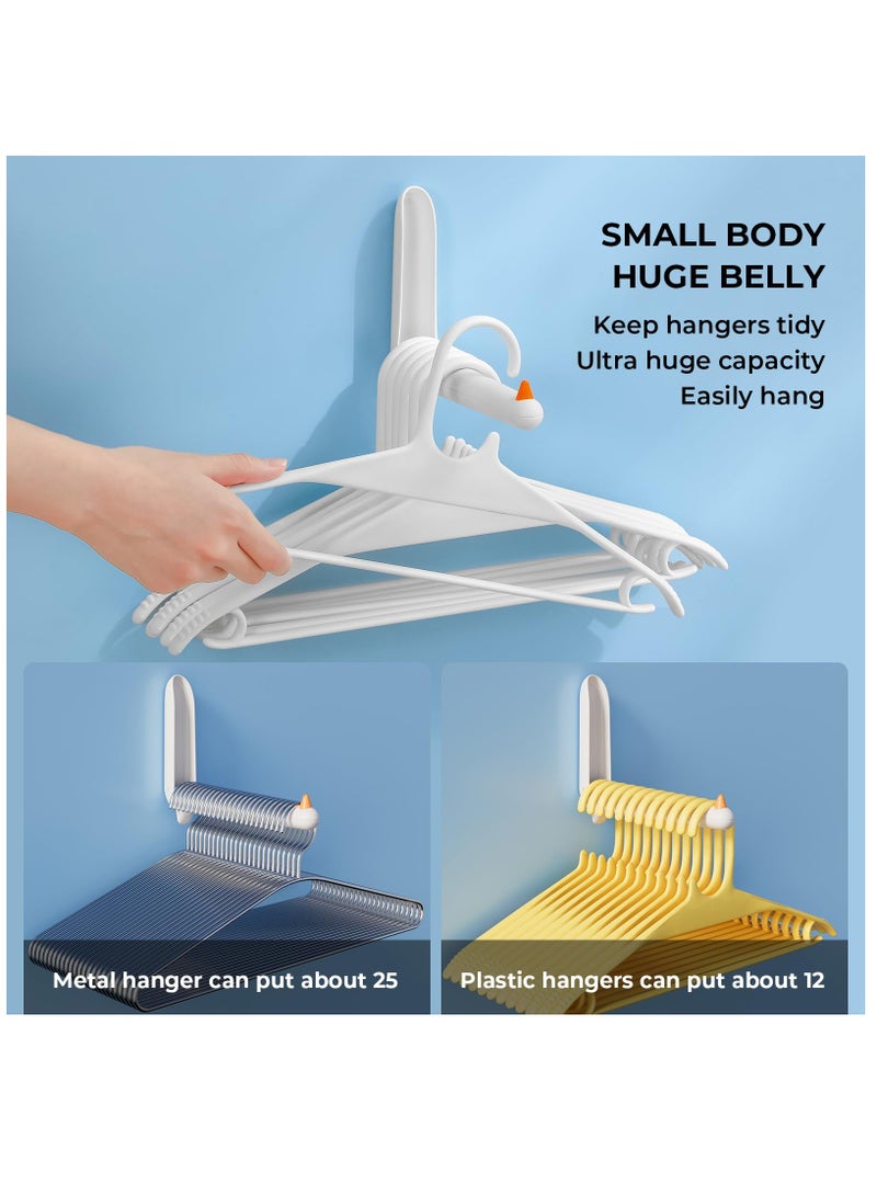 KASTWAVE 2 Pack Wall Hooks, Adhesive Hooks for Walls No Damage, Coat Hook with Specially Customized Sealant, Sticky Hooks for Hanging Hangers, Towels, Bags, Clothes, Bathrobes, Paper Rolls - Image 5