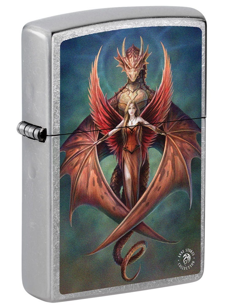 Zippo ولاعة Zippo CI017424 207 Anne Stokes Collection Street Chrome مقاومة للرياح - Image 1