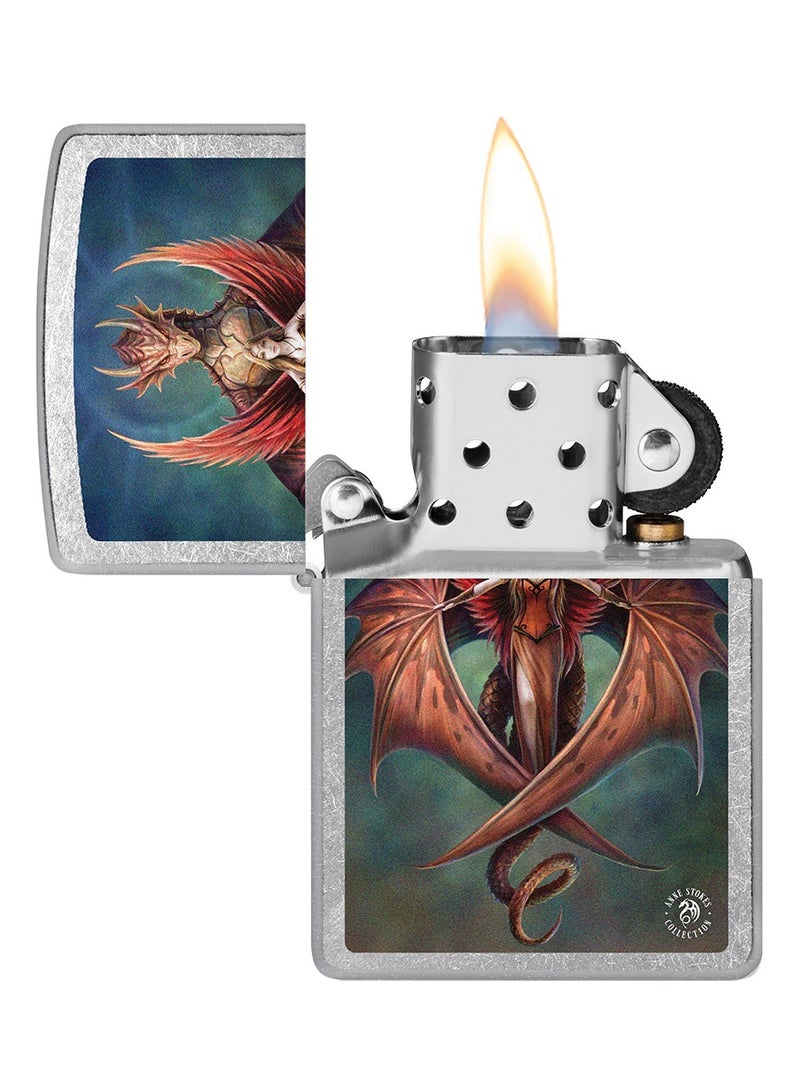 Zippo ولاعة Zippo CI017424 207 Anne Stokes Collection Street Chrome مقاومة للرياح - Image 3