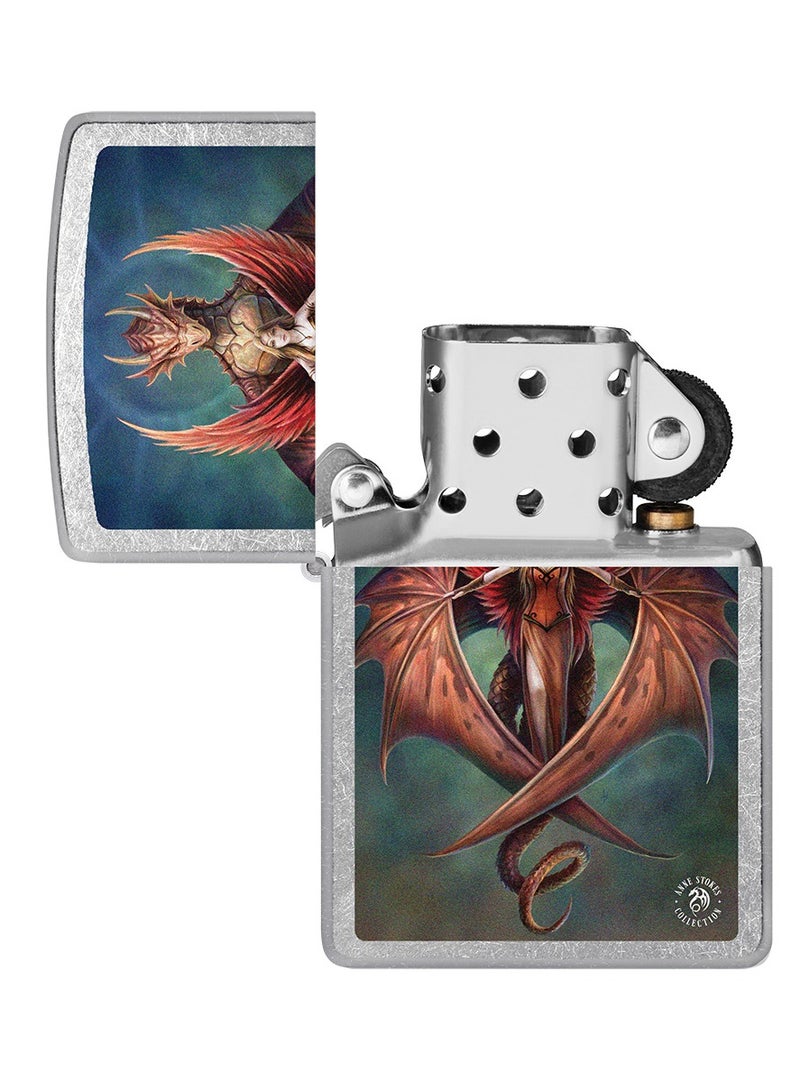 Zippo ولاعة Zippo CI017424 207 Anne Stokes Collection Street Chrome مقاومة للرياح - Image 4