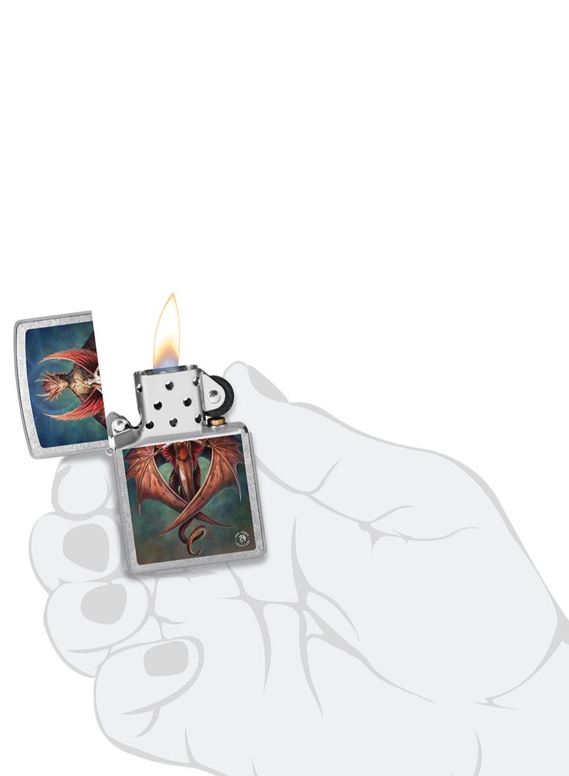 Zippo ولاعة Zippo CI017424 207 Anne Stokes Collection Street Chrome مقاومة للرياح - Image 5