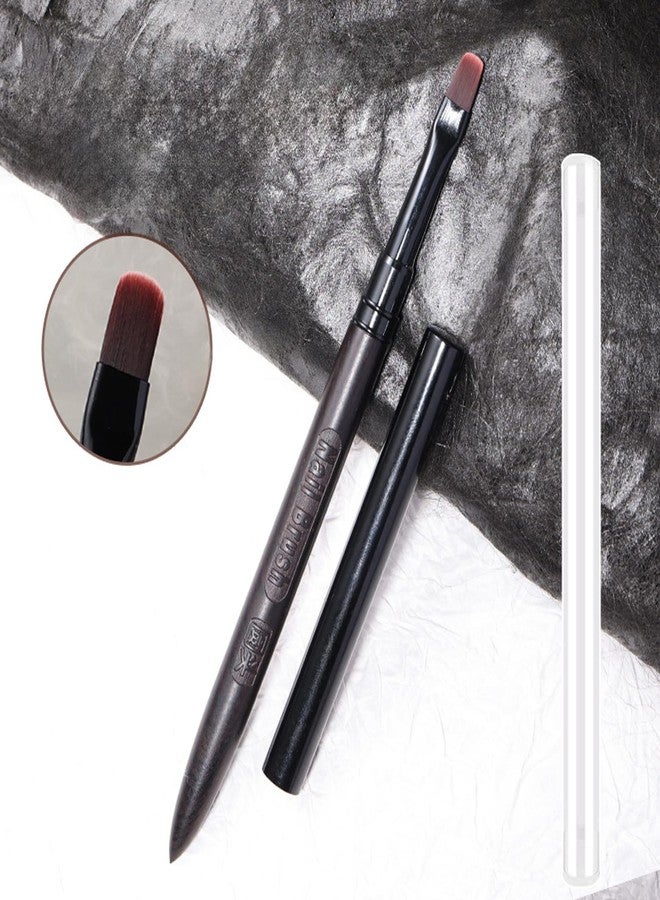 SILPECWEE 1pc Acrylic Nail Brush Round Nail Art Brushes Builder Gel Brushes for Nails Design Tool Nail Clean Up Brush Paint Pen Nail Polish Brush Manicure Brushes - Image 3