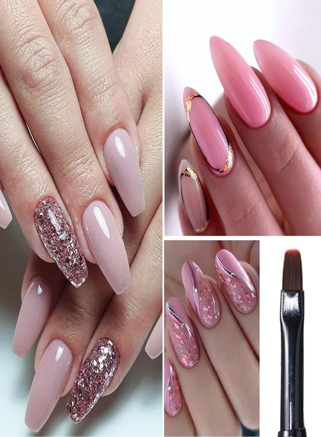 SILPECWEE 1pc Acrylic Nail Brush Round Nail Art Brushes Builder Gel Brushes for Nails Design Tool Nail Clean Up Brush Paint Pen Nail Polish Brush Manicure Brushes - Image 5