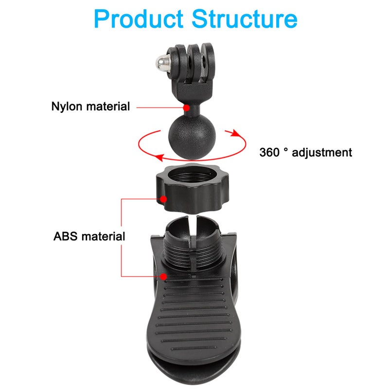 PellKing Car Sun Visor Mount VLOG/Video Holder for iPhone Samsung Cell Phone GoPro 13 12 10 9 8 7 6 Insta360 X5 X4 X3 X2 X RS R AKASO DJI Osmo Action 5 4 3 2 Camera and Accessories - Image 3