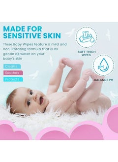 GLIDER Baby Wipes ; Soft Gentle Cleansing Wipes ; Aloe Vera Vitamin E (Pack Of 3 (216 Wipes)  - Image 4