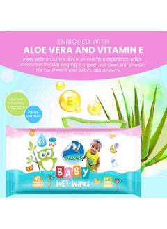 GLIDER Baby Wipes ; Soft Gentle Cleansing Wipes ; Aloe Vera Vitamin E (Pack Of 3 (216 Wipes)  - Image 3