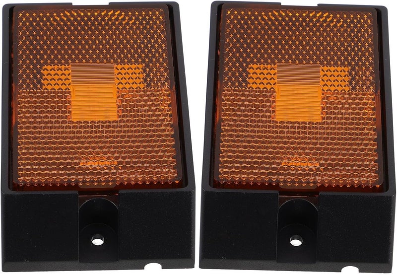 LED Trailer Side Marker Lights Amber Truck Side Lamps Multipurpose Warning Lamps for Vehicles Easy Installation Suitable for Trucks Trailers and Rvs - Image 1