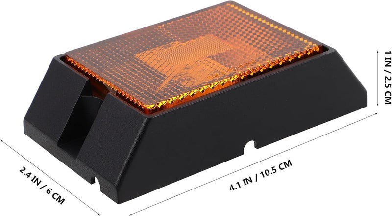 LED Trailer Side Marker Lights Amber Truck Side Lamps Multipurpose Warning Lamps for Vehicles Easy Installation Suitable for Trucks Trailers and Rvs - Image 2