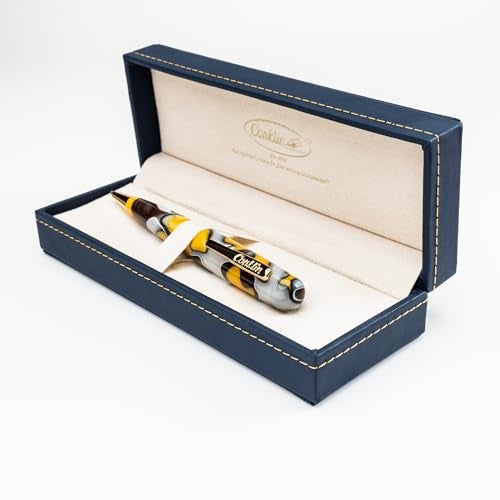 Conklin All American Ballpoint Pen in Yellowstone – Unique Yellow, Brown & White Design – Ideal Gift for Professionals & Pen Enthusiasts - Image 3