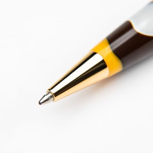 Conklin All American Ballpoint Pen in Yellowstone – Unique Yellow, Brown & White Design – Ideal Gift for Professionals & Pen Enthusiasts - Image 4
