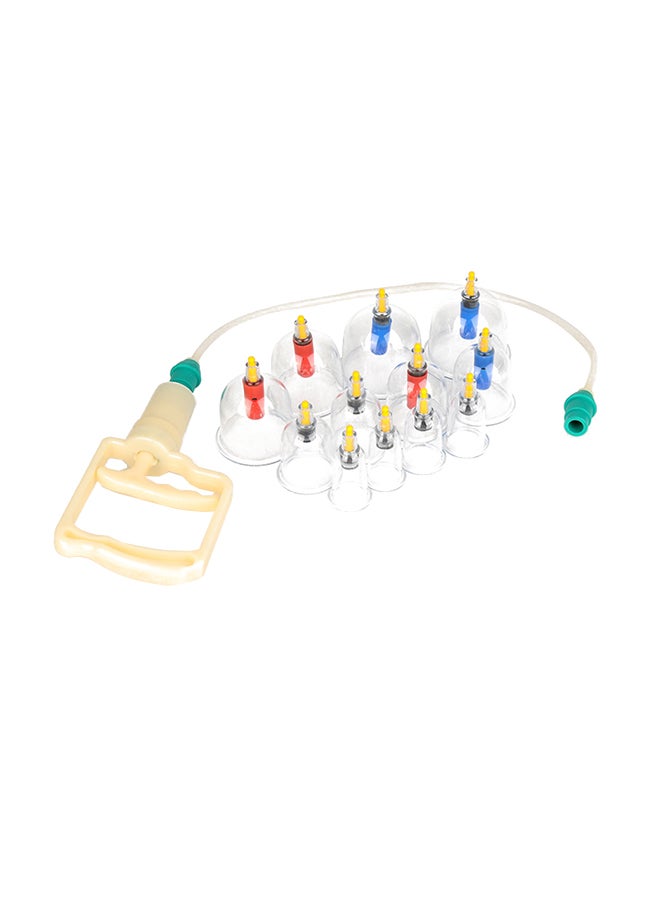 إسكدنيا جهاز تدليك الجسم بواسطة أكواب الشفط يحتوي على 12 قطعة - Image 1