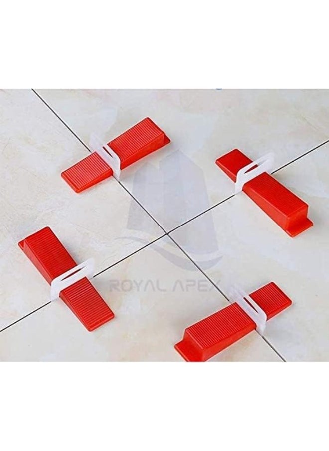 Biella Biellaâ„¢ Tile Leveling System Tiles Leveler Spacers - Lippage Free Tile & Stone Installation for PRO & DIY - Reusable Wedges, Leveling Spacer Clips 100 Pcs Packets (Wedges)  - Image 3