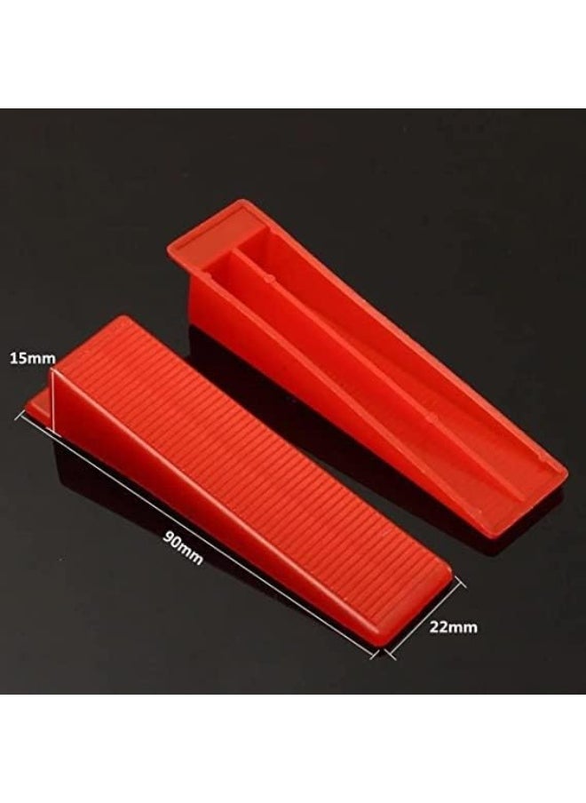 Biella Biellaâ„¢ Tile Leveling System Tiles Leveler Spacers - Lippage Free Tile & Stone Installation for PRO & DIY - Reusable Wedges, Leveling Spacer Clips 100 Pcs Packets (Wedges)  - Image 2