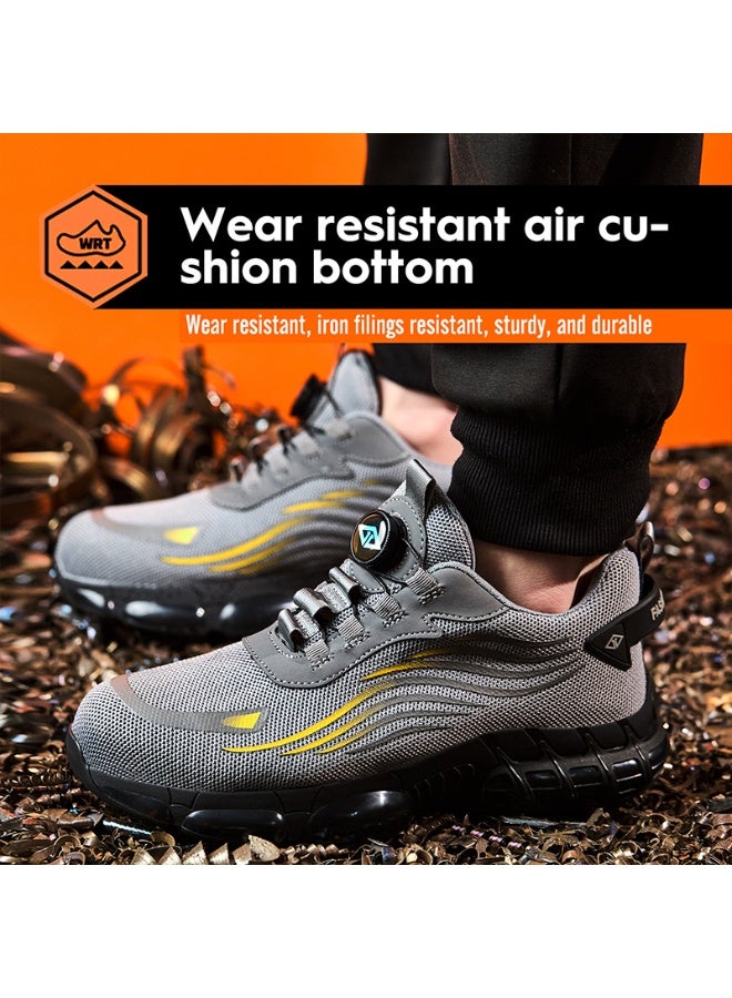 Steel Toe Shoes for Men Lightweight Safety Shoes Comfortable Puncture Proof Slip On Indestructible Work Shoes and Fashion Sneakers. - Image 2