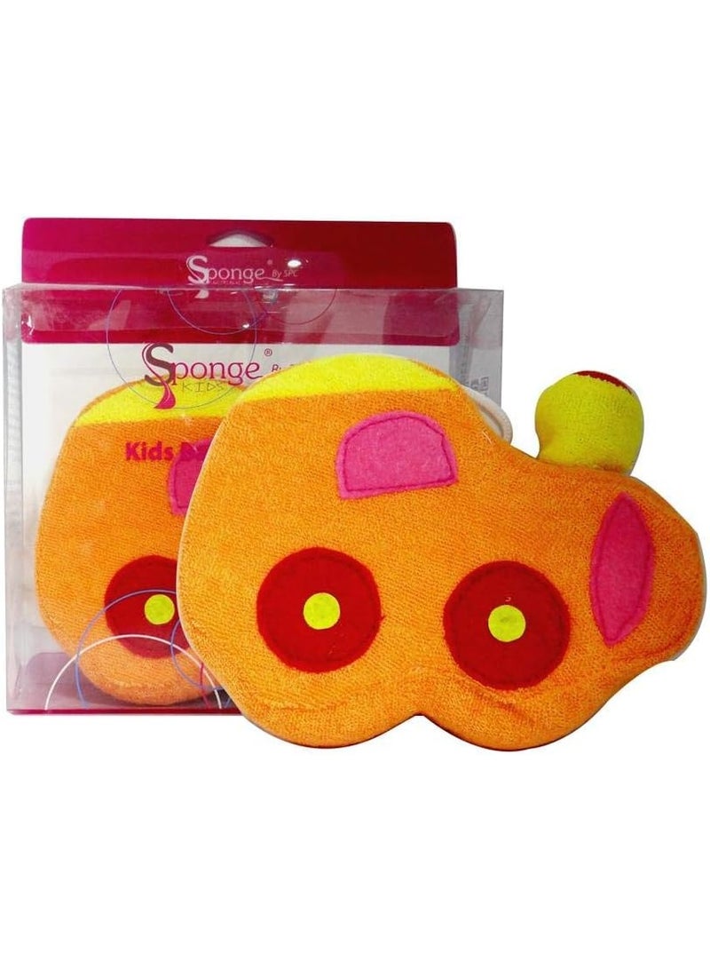 فيفيد إسفنجة استحمام للأطفال SP605 (قطار) – إسفنجة استحمام مرحة على شكل قطار للأطفال، لطيفة وآمنة - Image 1