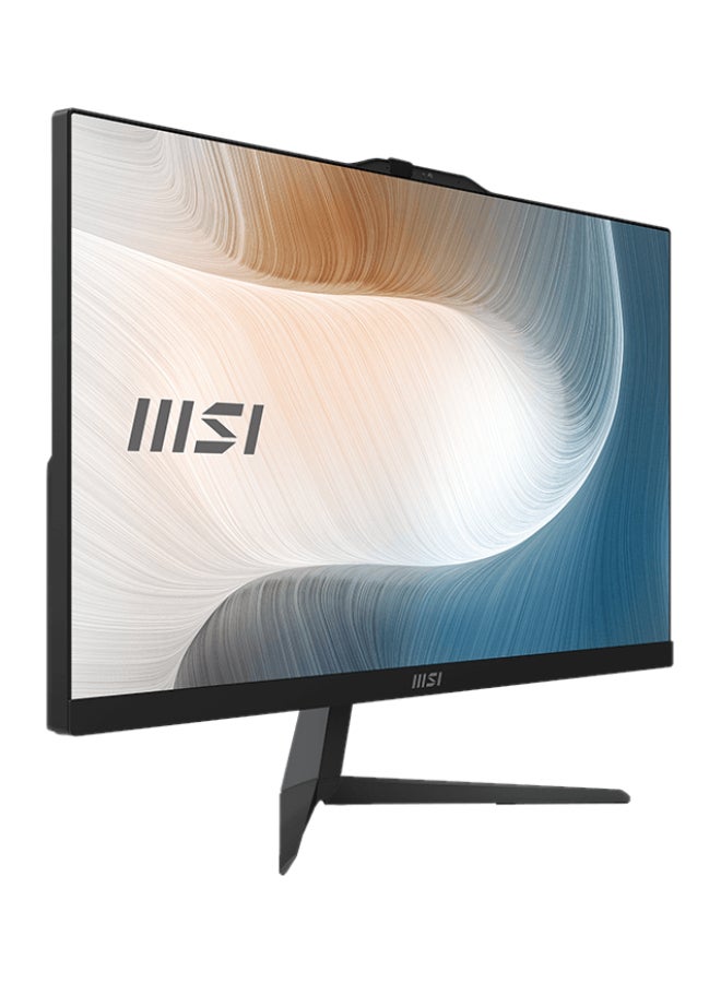 إم اس أي MSI Modern AM242 الكل في واحد سطح المكتب، شاشة 23.8 بوصة FHD IPS، معالج Intel Core 7-150U، 8GB DDR5، 512GB NVMe SSD، رسومات Intel® Iris® Xe، WiFi 6E، كاميرا ويب ومكبرات صوت مدمجة - DOS - أسود - Image 2