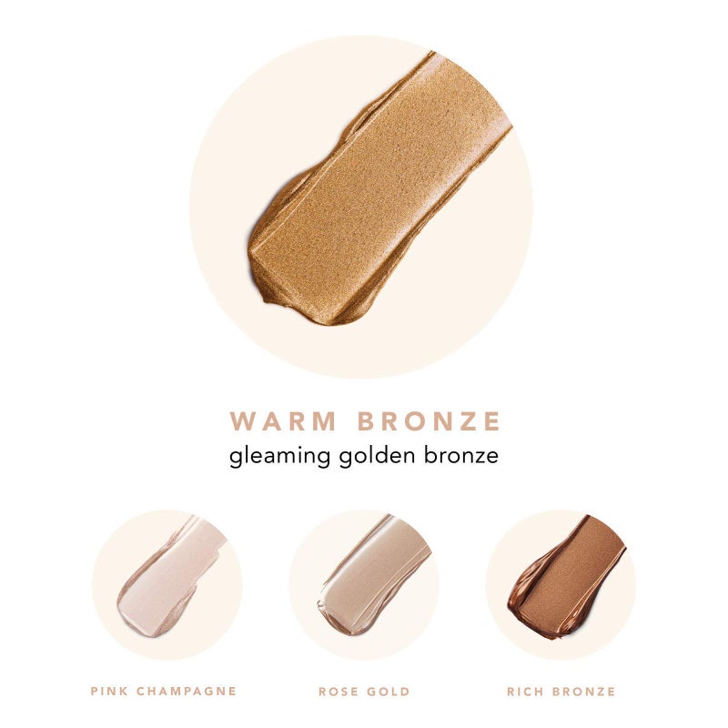 JLO BEAUTY Complexion Booster Highlighter & Bronzer for Face & Body, Lightweight Skin Care Makeup Primer with Vitamin E, Sheer Shimmer Skin Tint for a Dewy Glow, That Star Filter, Warm Bronze, 1 Fl Oz - Image 4