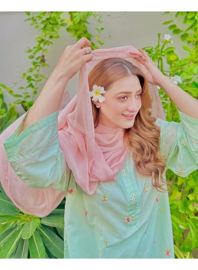 آني ديزاينر طقم كورتا نسائي من مزيج القطن من ANNI DESIGNER | مقاس صغير (S) - Image 5