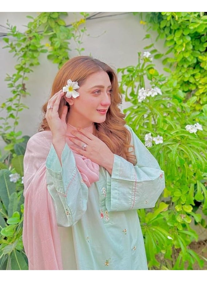 آني ديزاينر طقم كورتا نسائي من مزيج القطن من ANNI DESIGNER | مقاس صغير (S) - Image 4