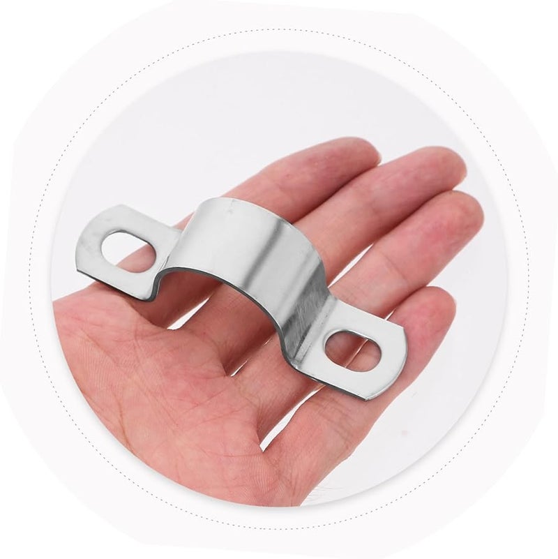 Stainless Steel Tube Strap Clamps 7 5X2 5X1 9CM Mounting Brackets For Secure Pipe And Cable - Image 4