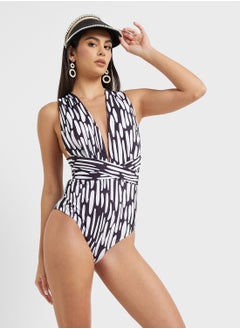ELLA Monotal Print Swimsuit  - Image 1