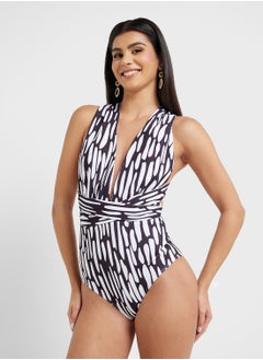 ELLA Monotal Print Swimsuit  - Image 4